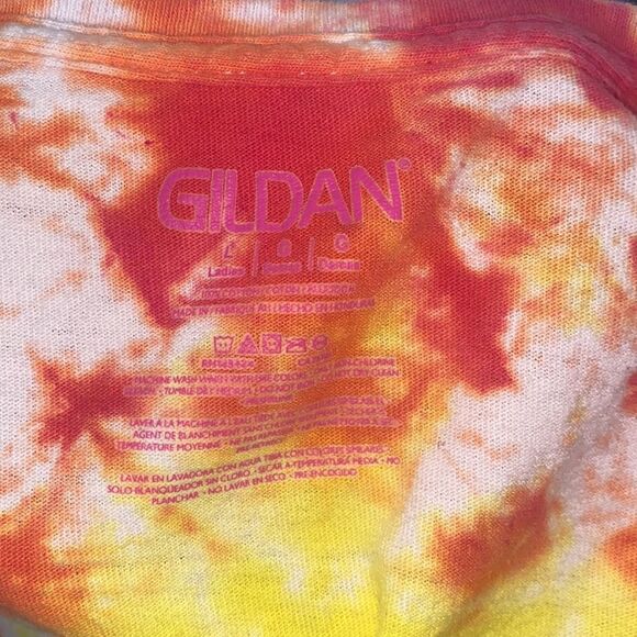 Jurassic Park Tie Dye V-Neck Shirt - Picture 4 of 10